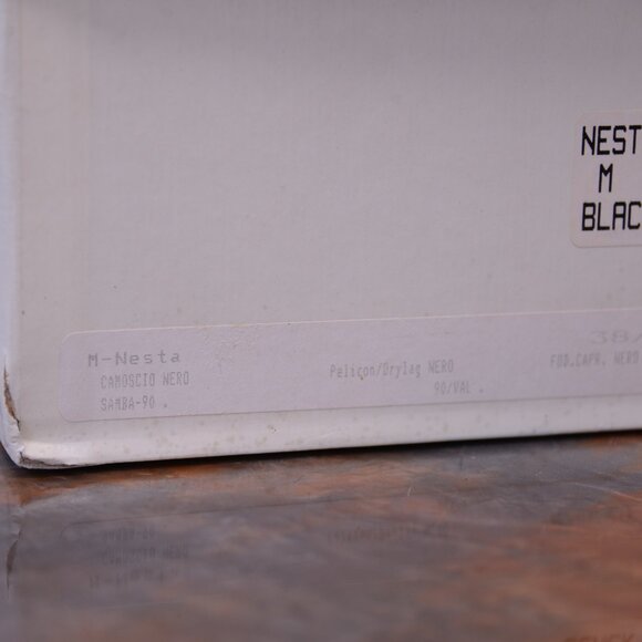 Manolo Blahnik NESTANU M Black Suede 38.5 Made in Italy Camoscio Nero - Picture 9 of 11